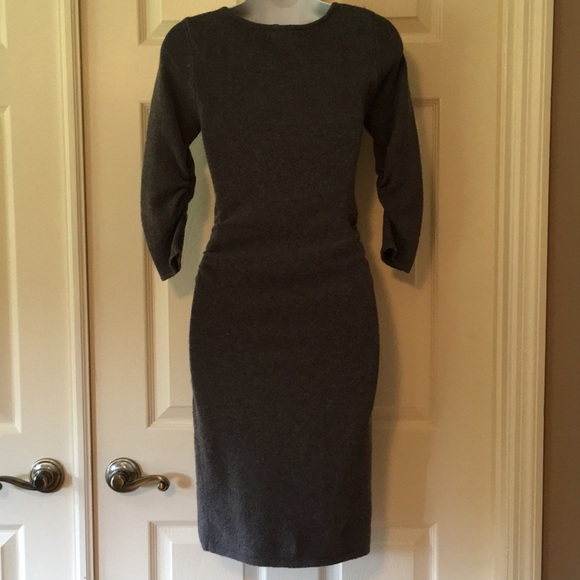 BCBG ruched fuzzy knit dress - Picture 3 of 8